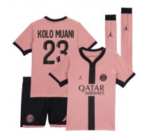 Paris Saint-Germain Randal Kolo Muani #23 Koszulka Trzecia dzieci 2024-25 Krótki Rękaw (+ krótkie spodenki)